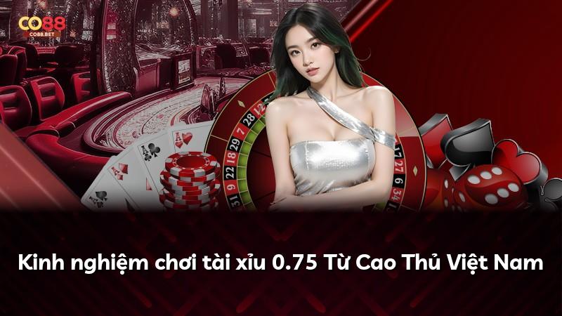 Kinh nghiệm chơi tài xỉu 0.75 Từ Cao Thủ Việt Nam
